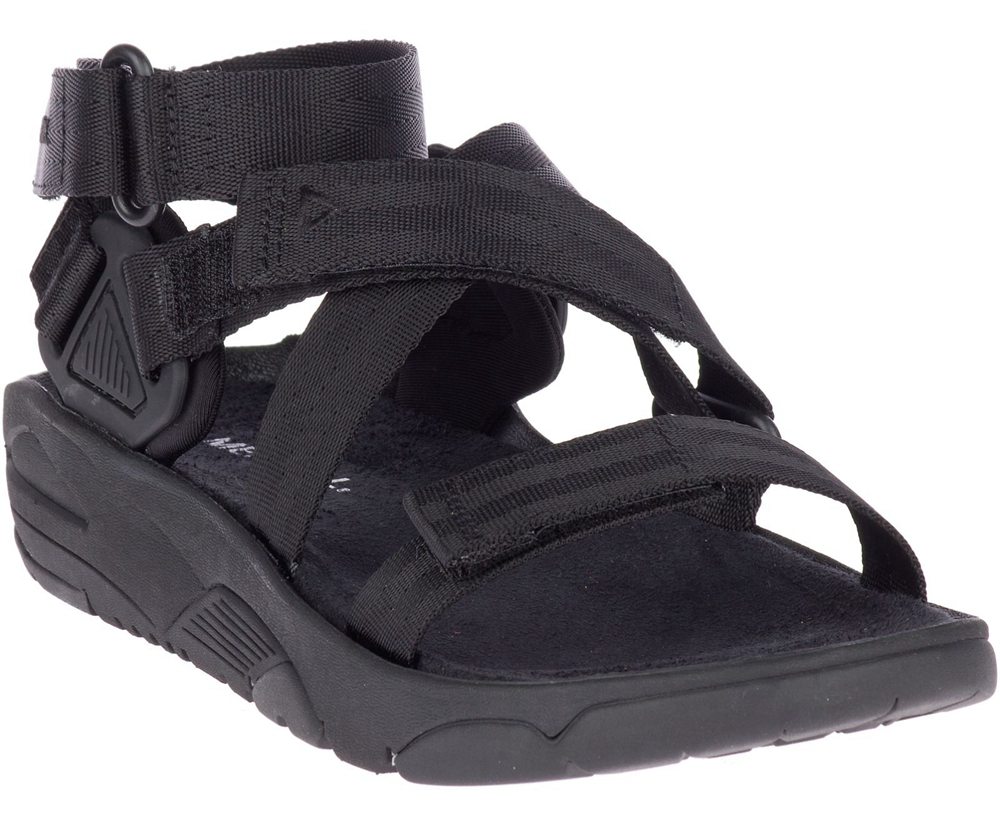 Merrell Sandals Black - Belize Mid Web - Womens 71PENWIBK